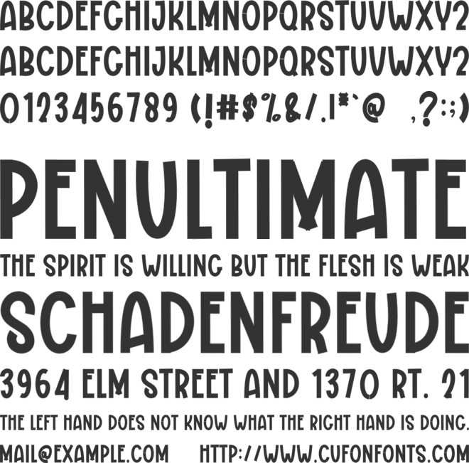 Twingkle font preview