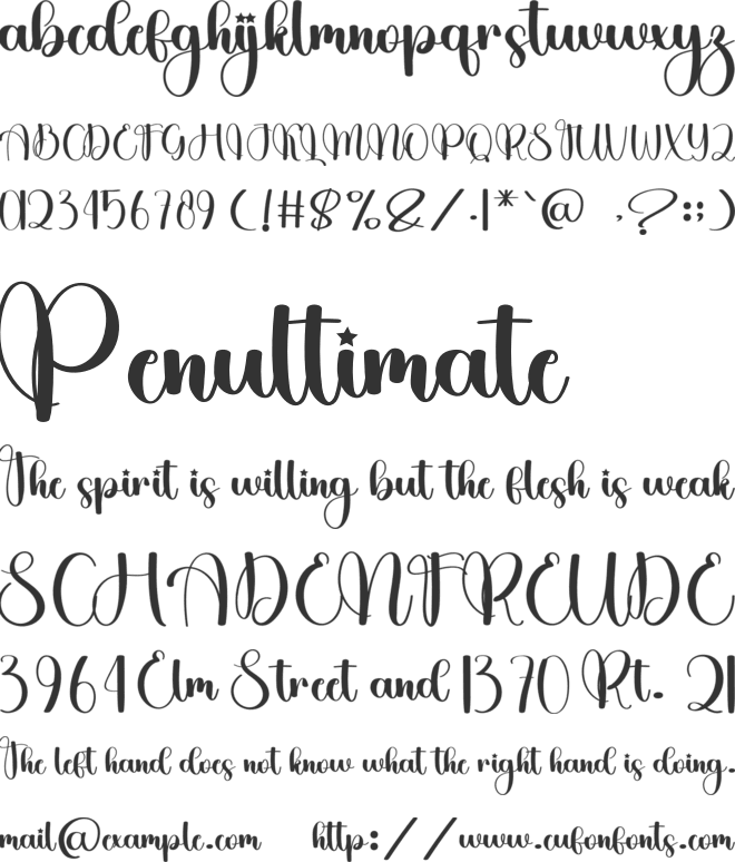 Kimberly Magnolia font preview