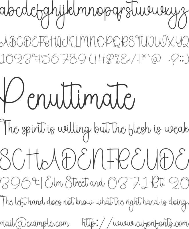 Honey Birthday font preview