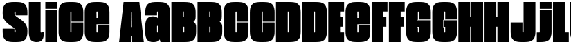 Slice font