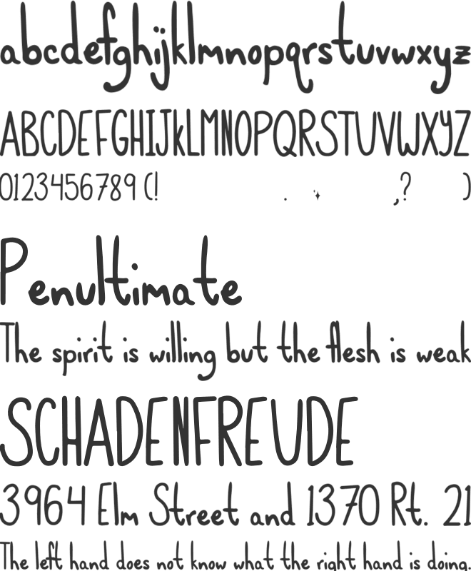 AlvaLongtail font preview