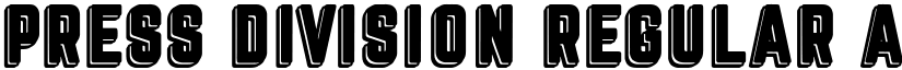 press division Regular font