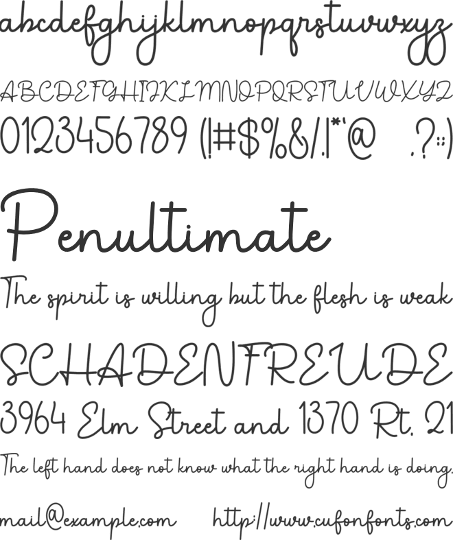 Painting Romance font preview