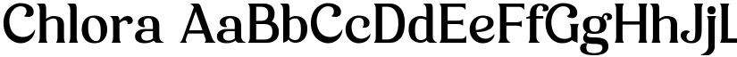 Chlora font