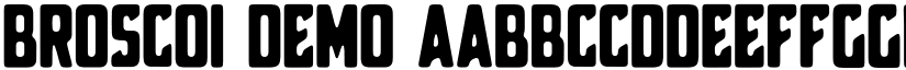 Broscoi Demo font