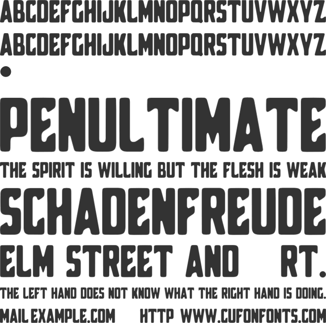 Broscoi font preview