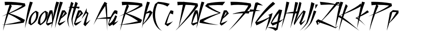 Bloodletter font download