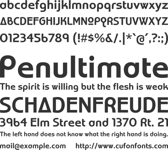 Astro Signal font preview