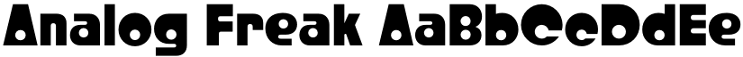 Analog Freak font