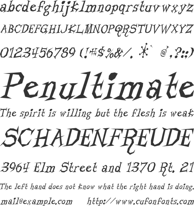 Ashpen font preview