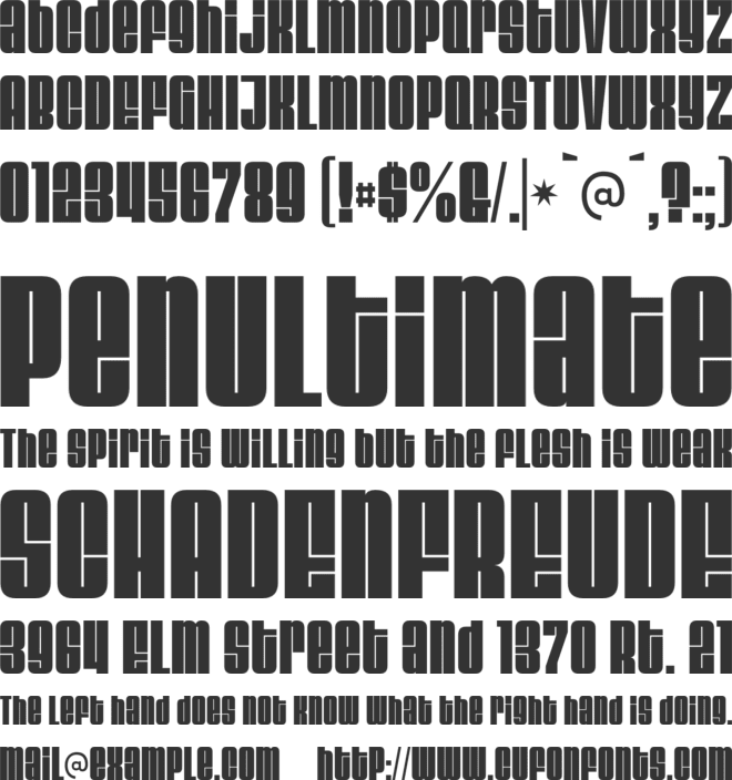 Shadow Syndicate Heavy font preview