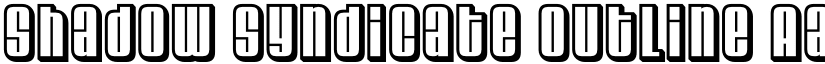 Shadow Syndicate Outline font