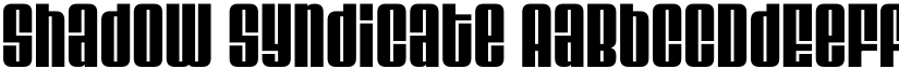 Shadow Syndicate font