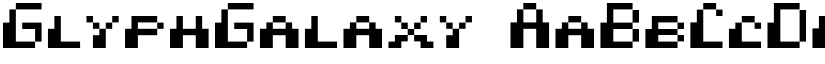 GlyphGalaxy font