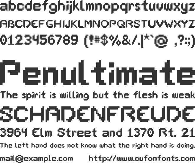 GalacticGrid font preview