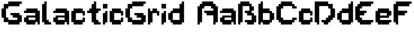 GalacticGrid font