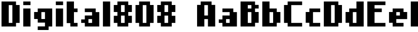 Digital808 font