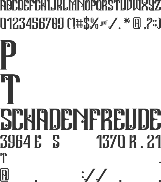 Andalas font preview