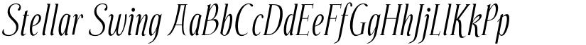 Stellar Swing font