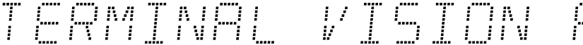 Terminal Vision font download