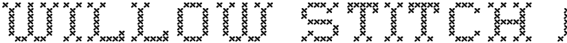 Willow Stitch font download