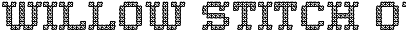 Willow Stitch Outline font