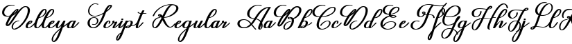 Delleya Script Regular font