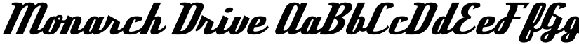 Monarch Drive font download