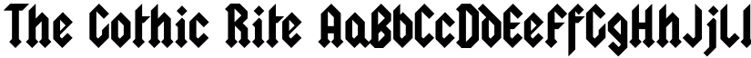 The Gothic Rite font download