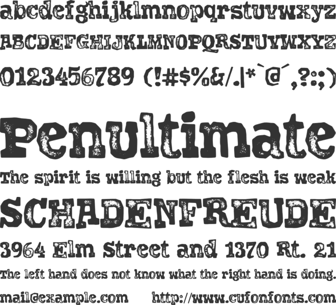 Dodgy Distort font preview