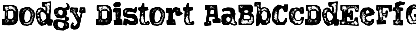 Dodgy Distort font download