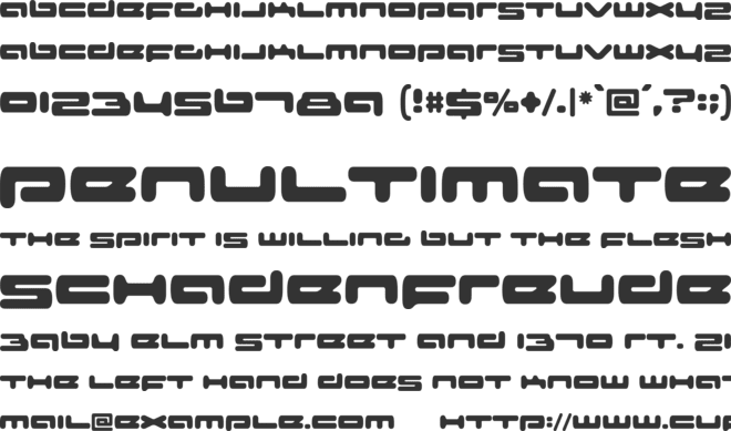 Cybernetik font preview