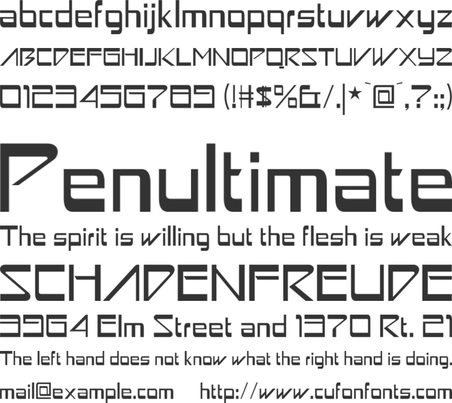 Chrome Kid font preview