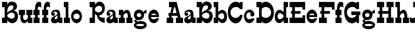 Buffalo Range font