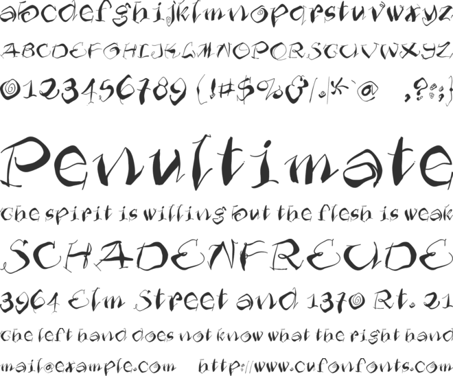 Furioso font preview