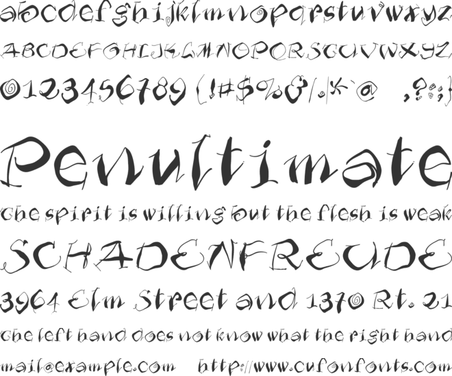 Furioso font preview