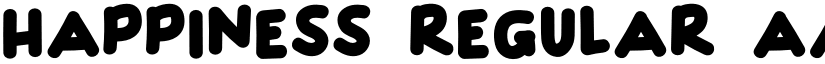 HAPPINESS Regular font