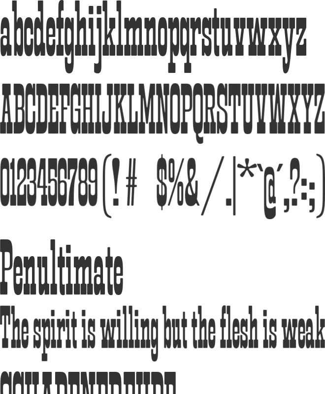 Montebaldo font preview