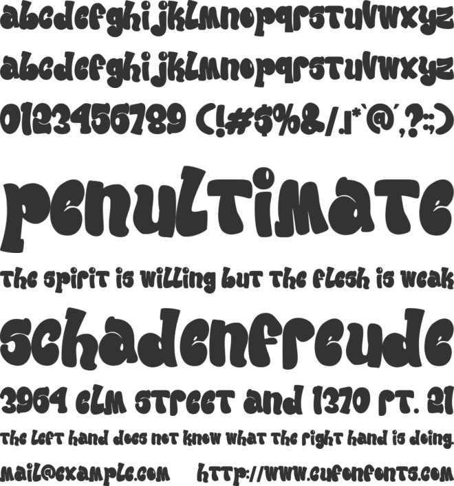 urban maxim font preview
