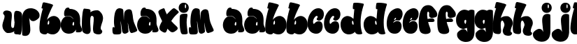 urban maxim font