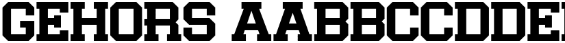 GEHORS font download