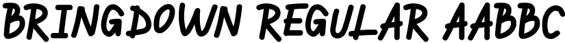 BRINGDOWN Regular font