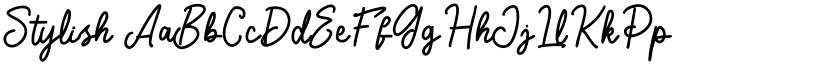 Stylish font