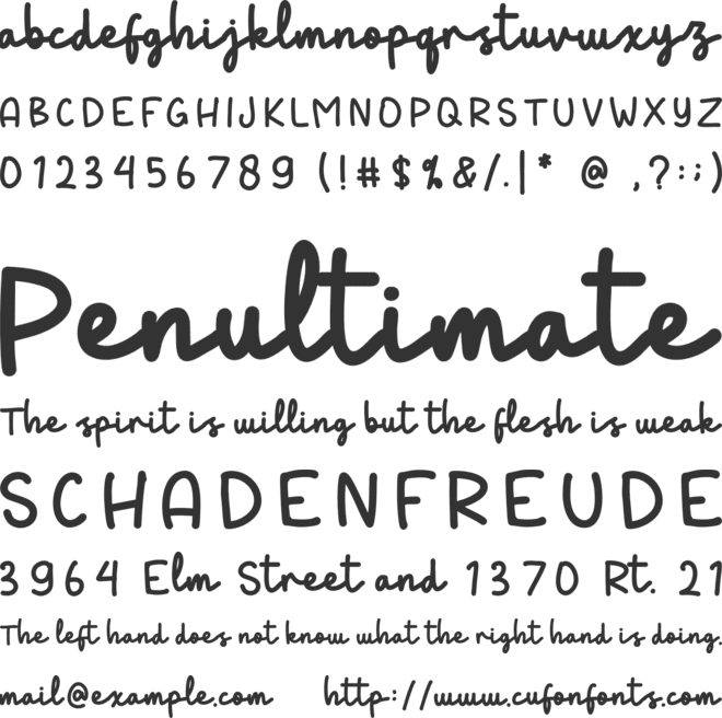 Swiky font preview
