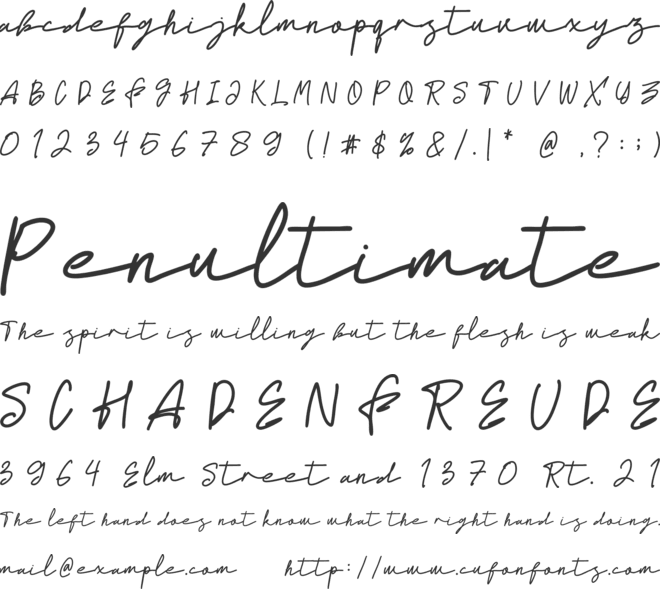Worthy font preview