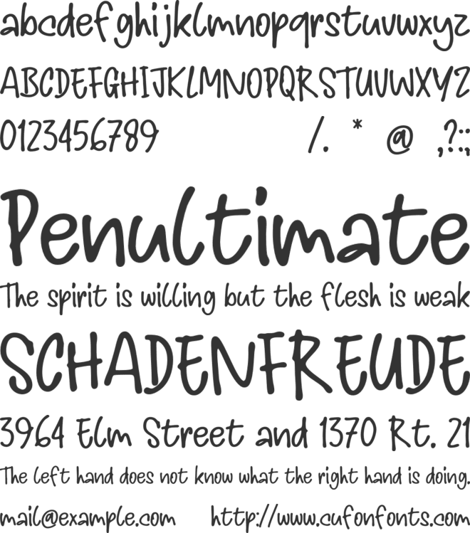 Jelink Handwritten Marker Note Font font preview