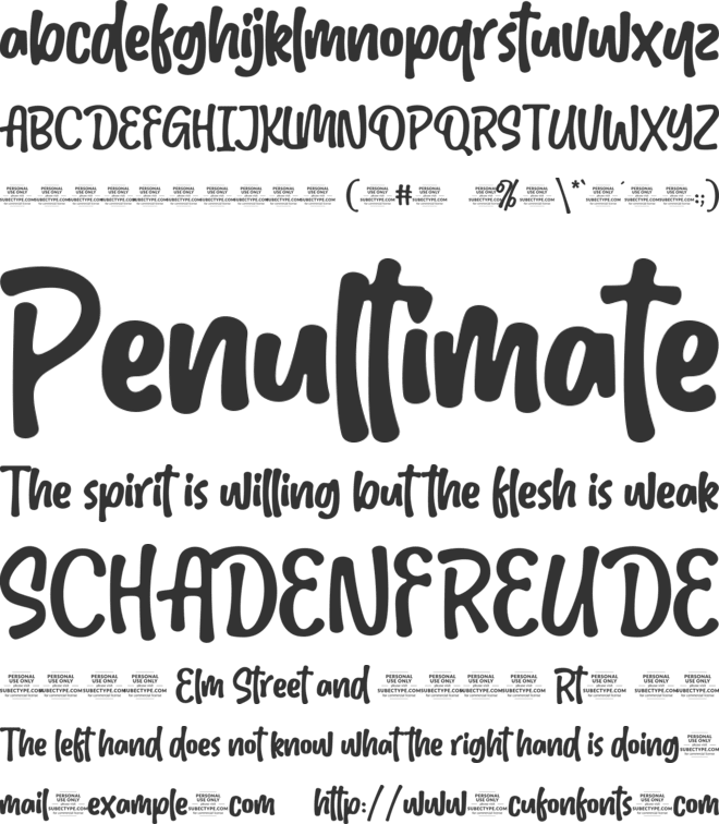 Strawberry Milkshake font preview