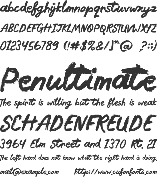 Mantis Love font preview