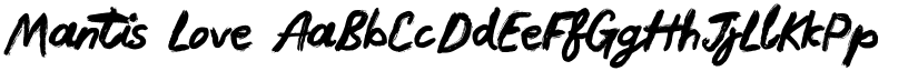 Mantis Love font download