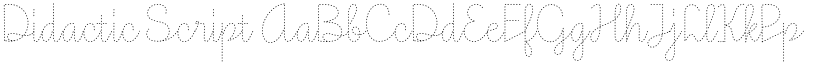 Didactic Script font